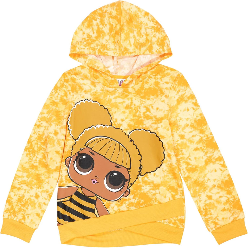 QUEEN BEE GIRLS FLEECE PULLOVER HOODIE: AGES 5-12+