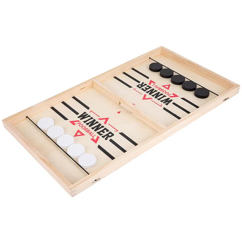 Table Hockey Paced Sling Board Game Fast Winner Party Desktop Battle Chess Adult Parent-Child Interactive Child Family