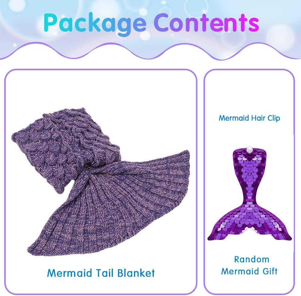 CROCHET MERMAID TAIL BLANKET: SOFT SLEEPING BAG/BLANKET