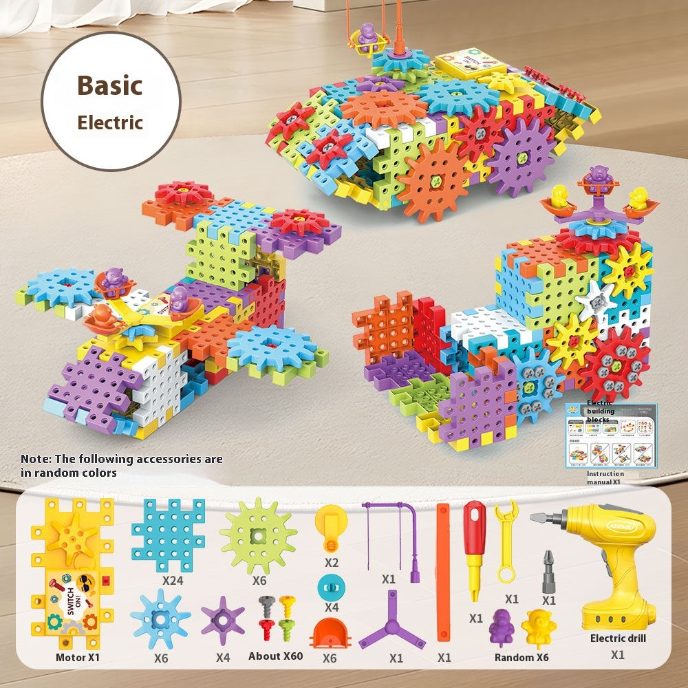 Puzzle Variety Electric Building Blocks Large Particle DIY