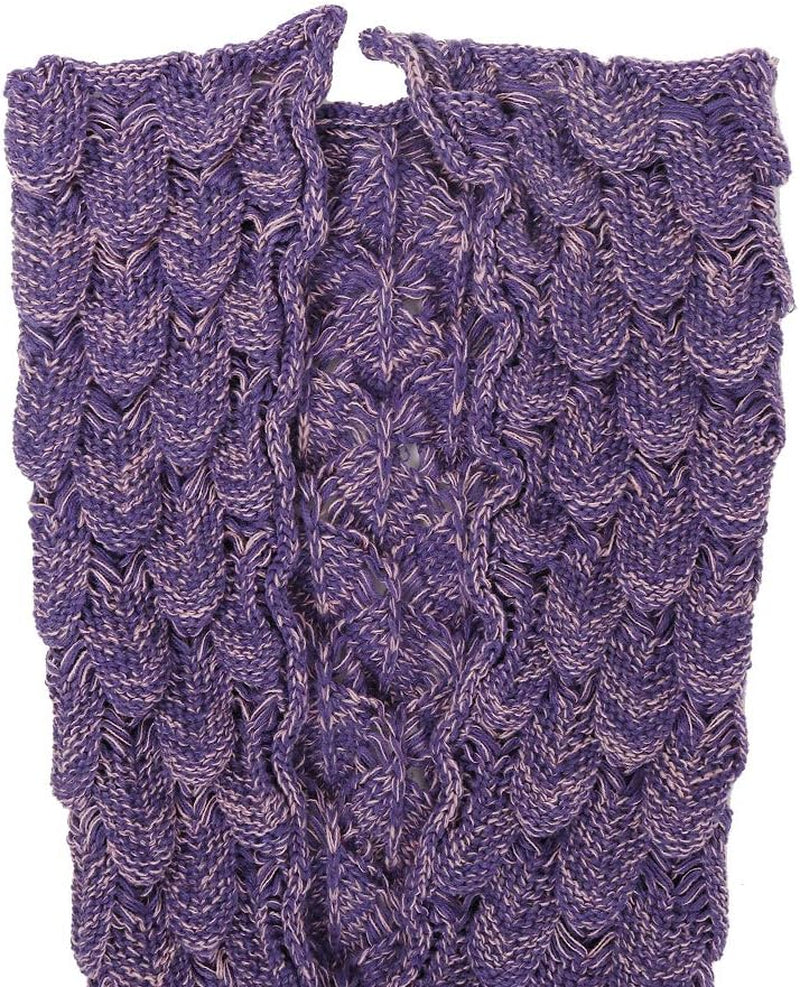 CROCHET MERMAID TAIL BLANKET: SOFT SLEEPING BAG/BLANKET