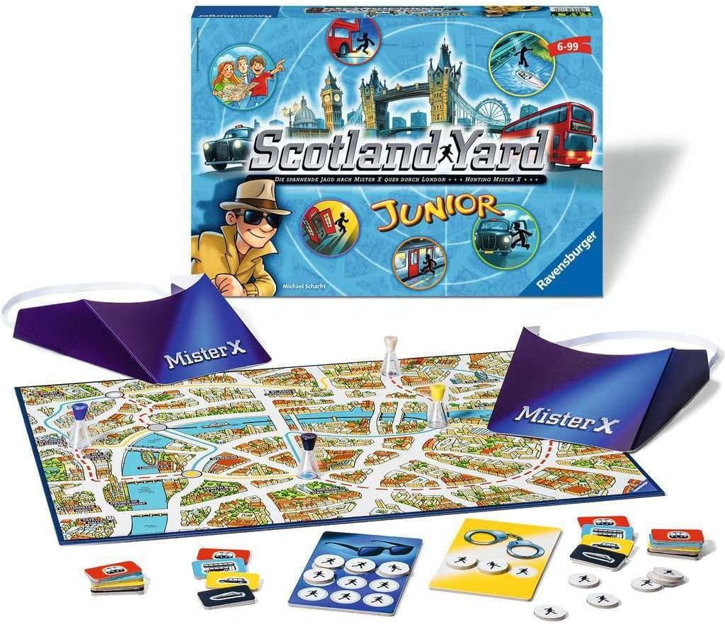Scotland Yard Junior: A Cooperative Mystery Solving Board Game for Ages 6 and Up