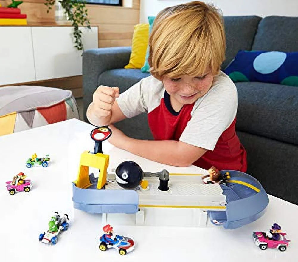 Mario Kart Chain Chomp Track Set - Ultimate Racing Fun with Mario Kart Vehicles!