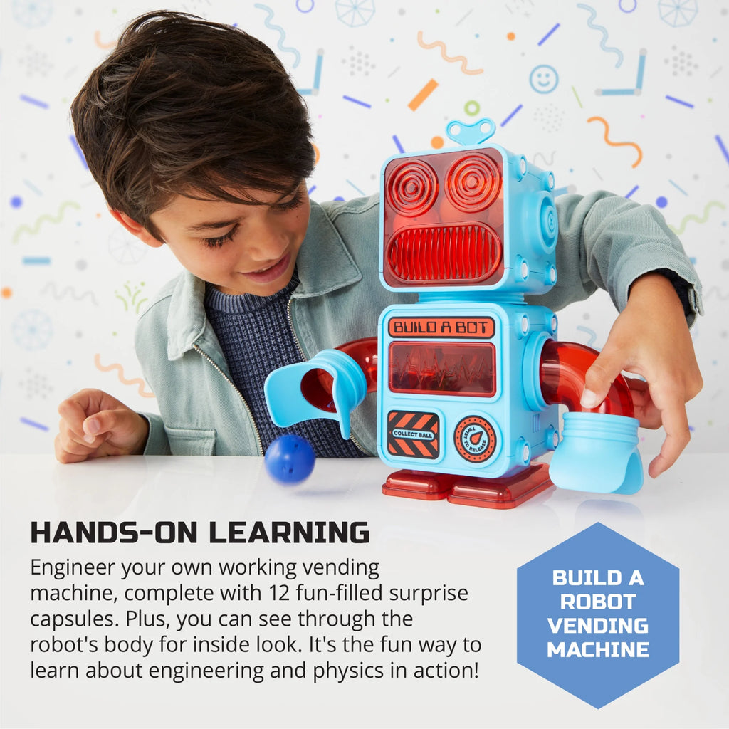 DIY Prize-Pod Robot 52-Piece Retro Vending Machine Build Kit for Children