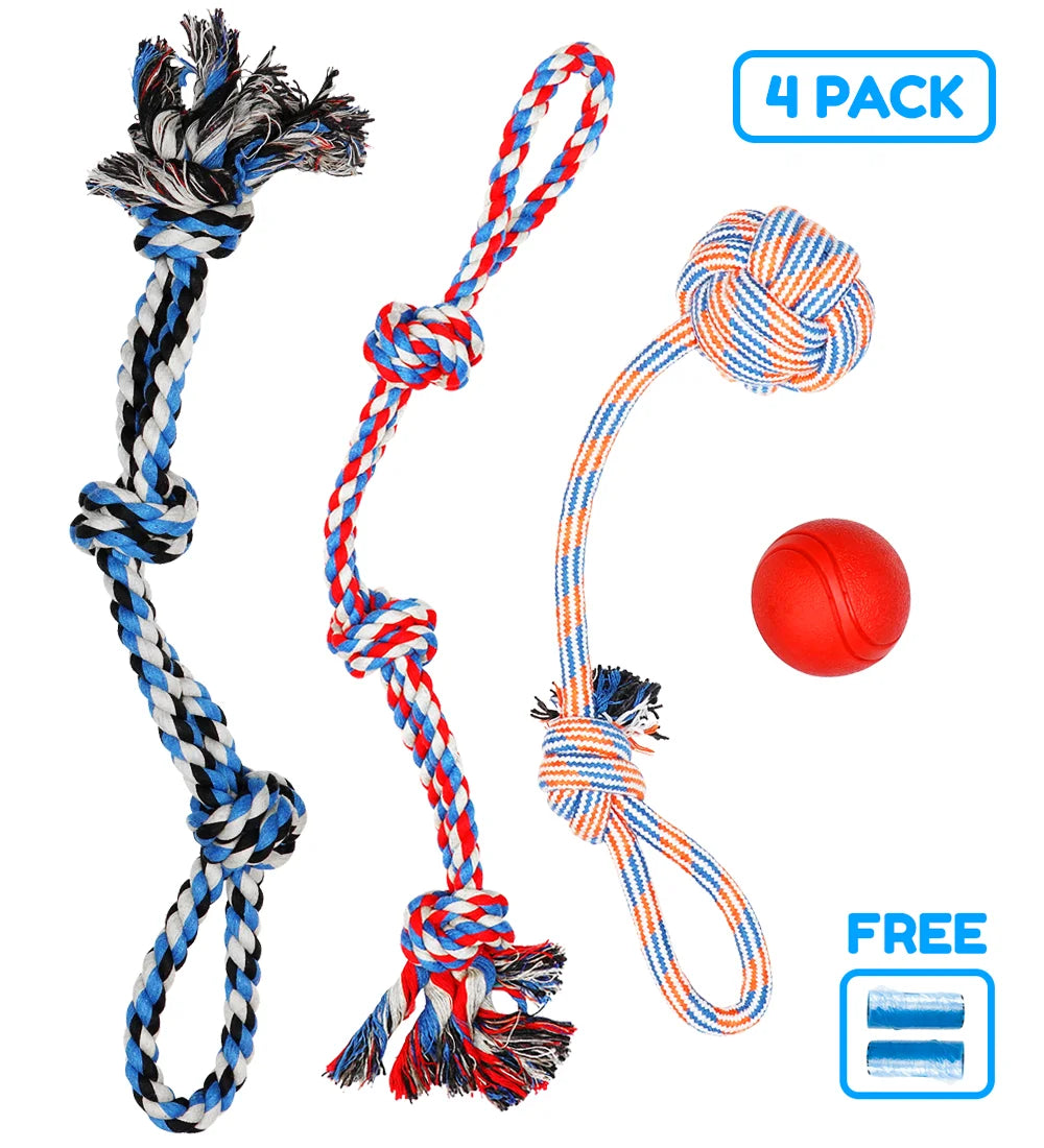 ULTIMATE PACK OF 4 DURABLE DOG TOYS FOR AGGRESSIVE CHEWERS