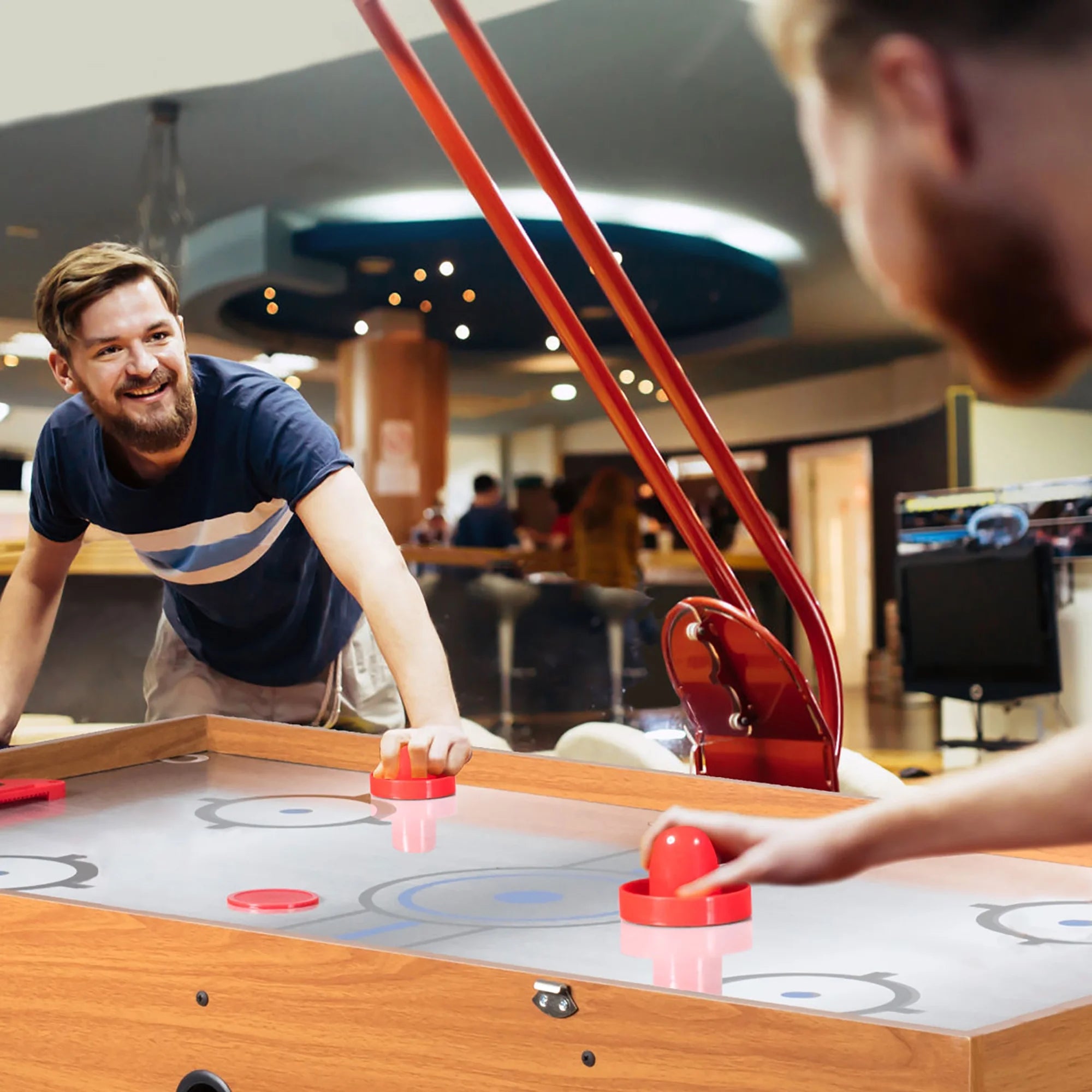 48'' 3-in-1 Multi-Game Table: Foosball, Billiards, and Air Hockey Fun for Kids!