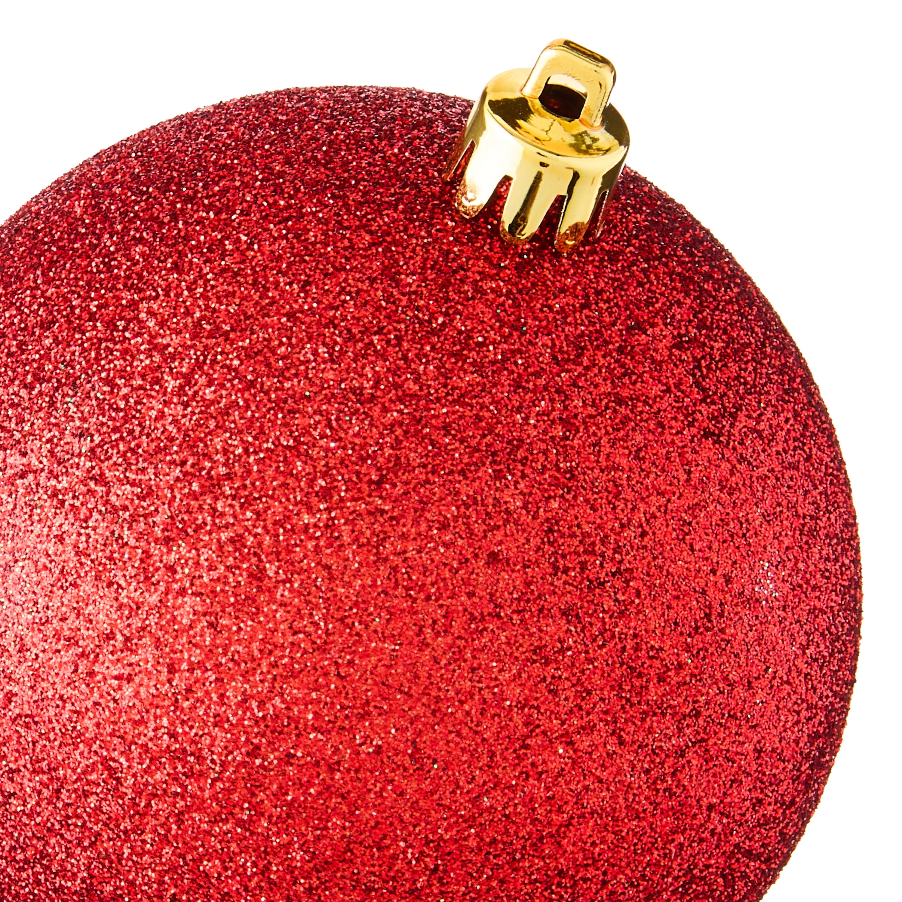 8-Count Red and Green Shatterproof Christmas Ornaments, 3.94 In, by