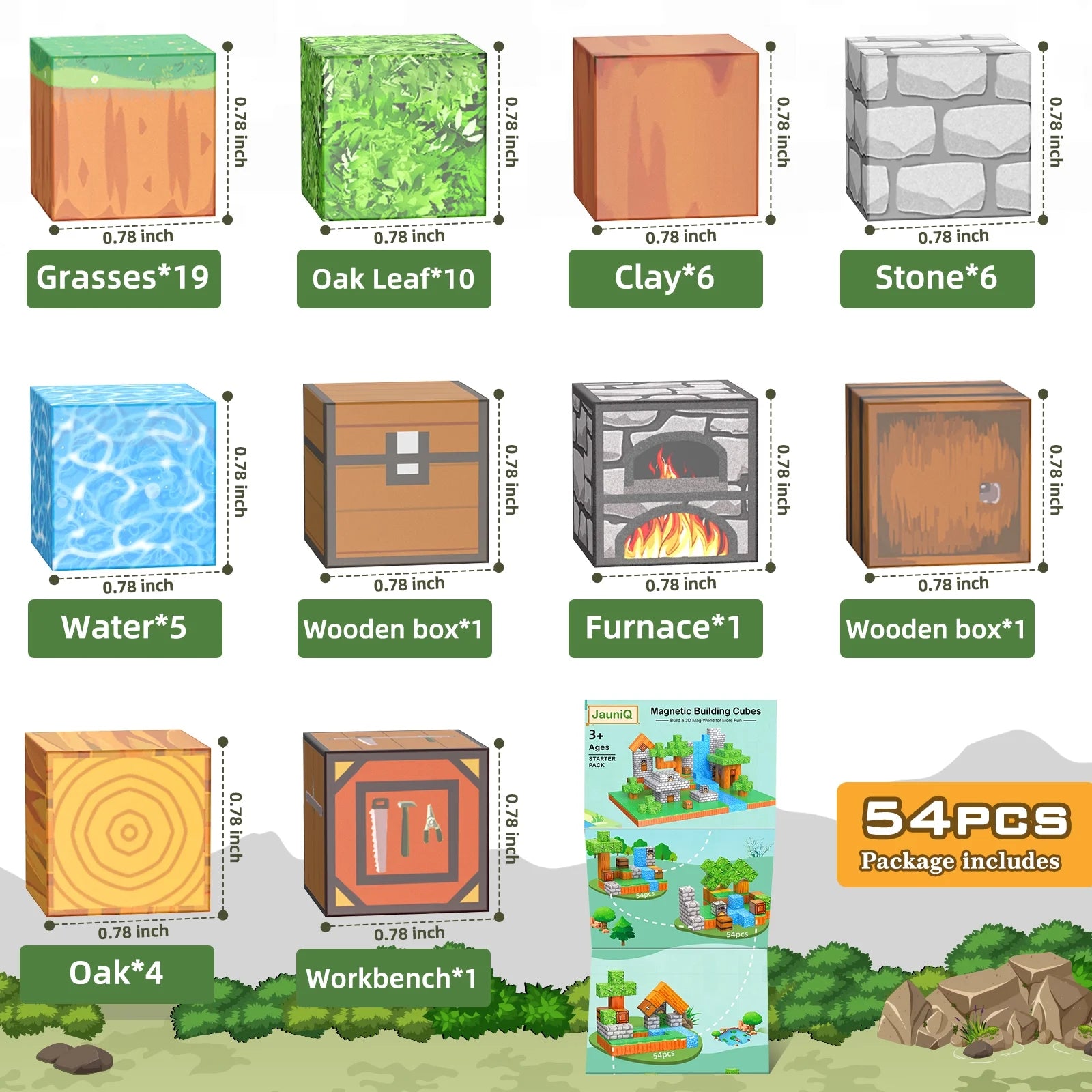 Magnetic Building Blocks - STEM Sensory Toy for Kids Ages 4-13 - Perfect Gift for Creative Play!