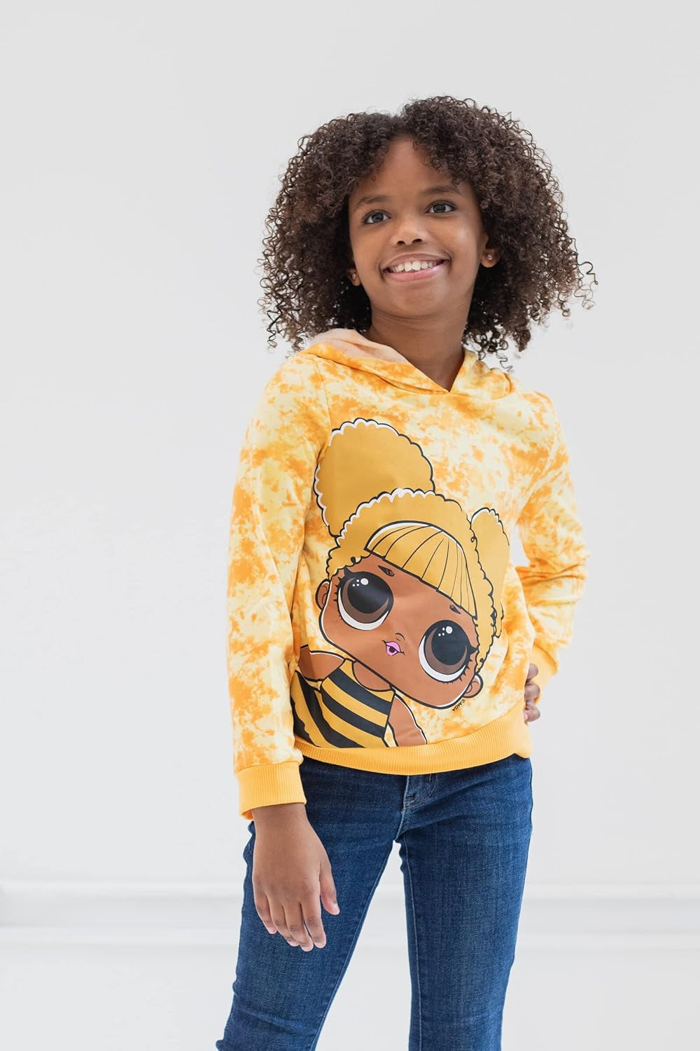 QUEEN BEE GIRLS FLEECE PULLOVER HOODIE: AGES 5-12+