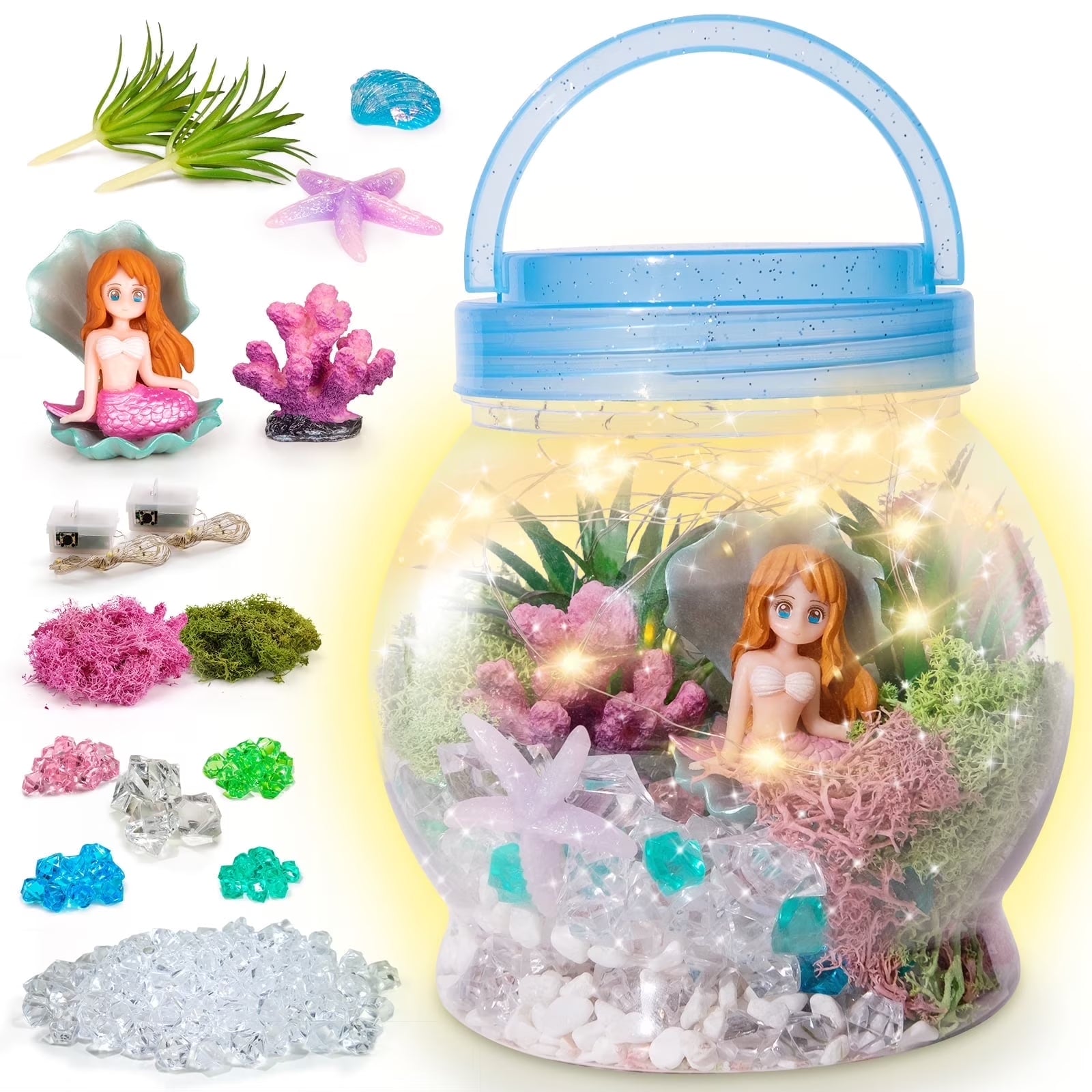 GIRLS MERMAID NIGHT LIGHT CRAFT KIT: AGES 5-12 