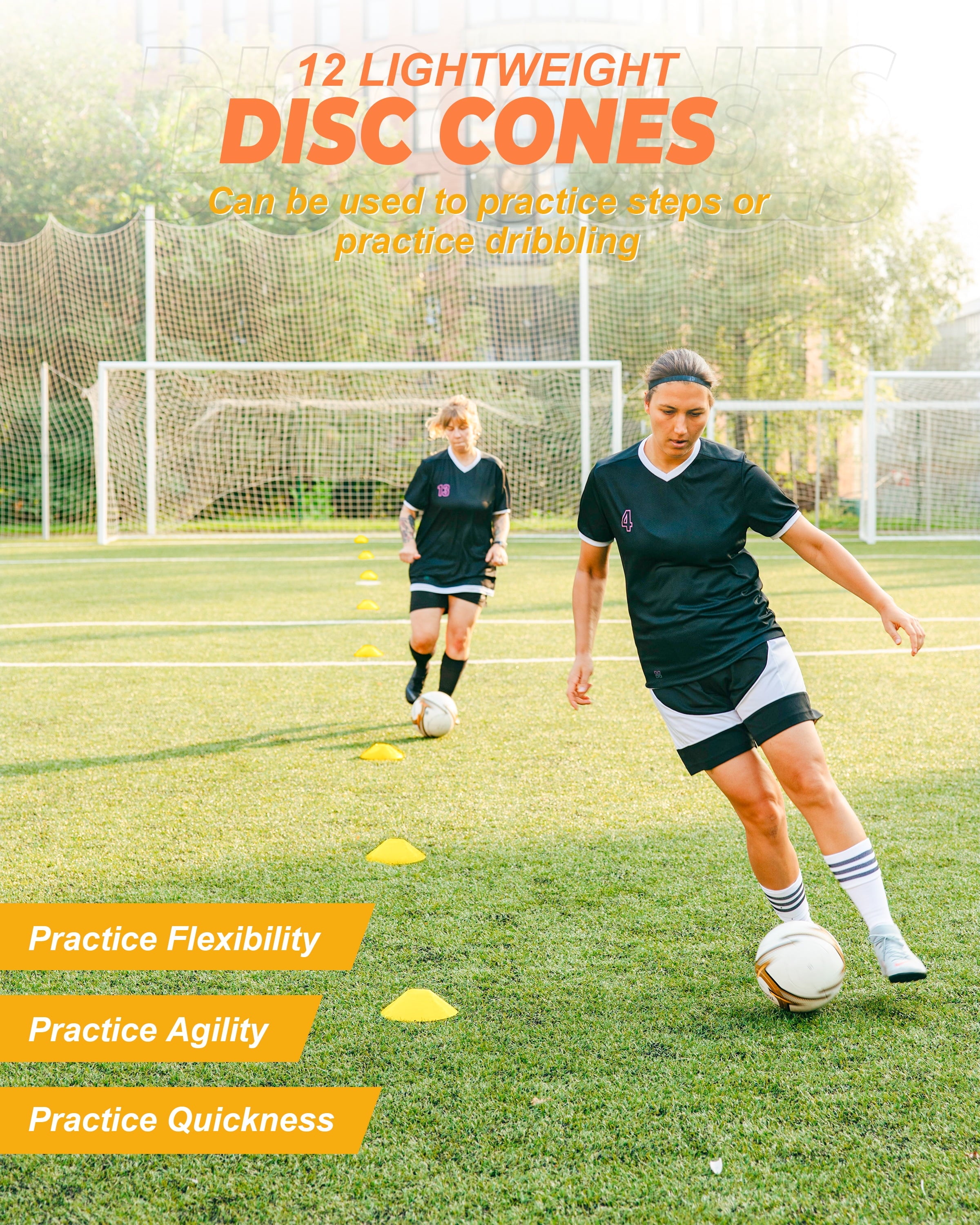 DF  Ultimate Speed and Agility Training Set for Kids - 20Ft Ladder, Cones, Hurdles, Resistance Parachute & Jump Rope for Basketball & Soccer