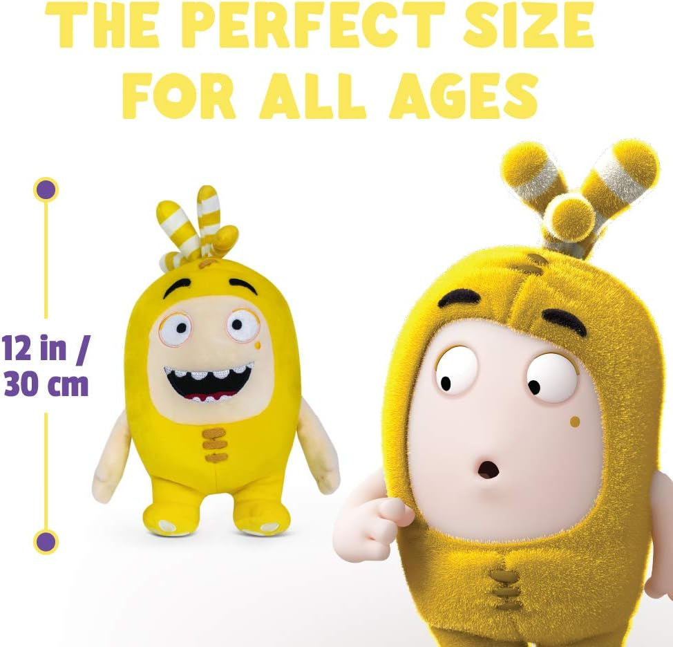 Bubbles Soft Stuffed Plush Toys — for Boys and Girls — Yellow (12” Tall)