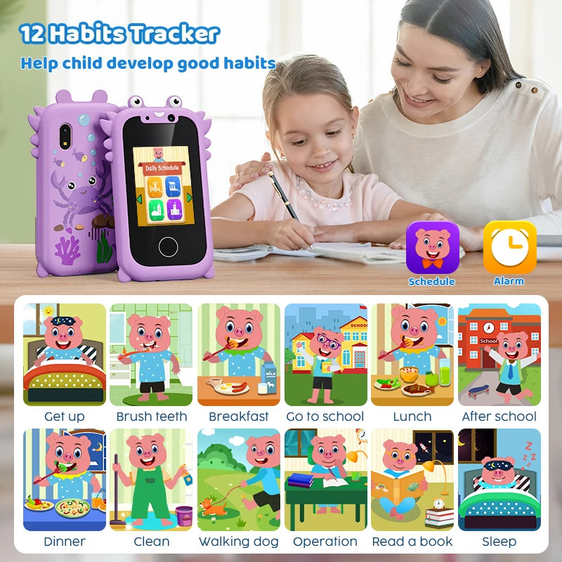 Kids Educational Smart Phone - Musical with Dual Camera & Touchscreen 