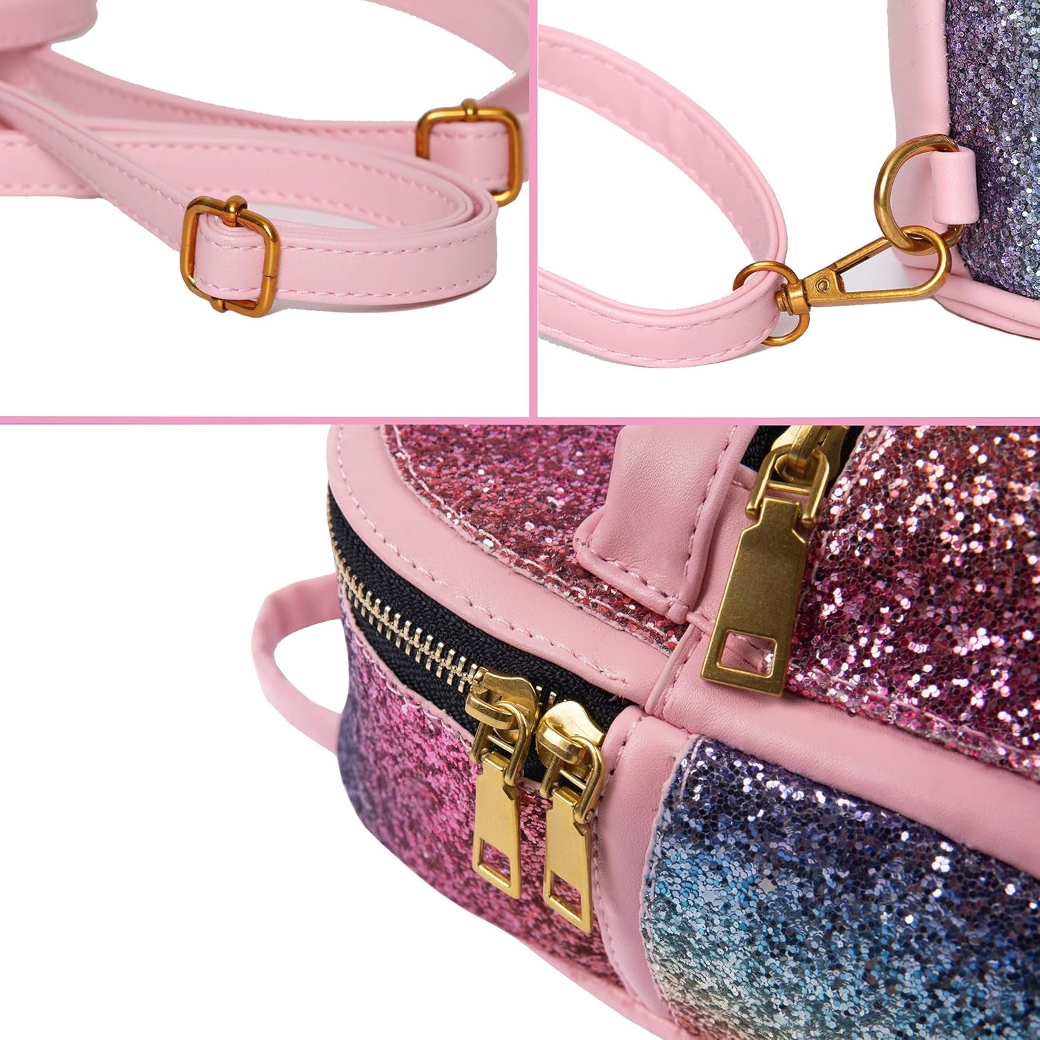 BLING MINI BACKPACK/CROSSBODY BAG