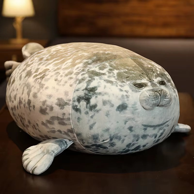 Large 80Cm Seal Plush Toy Cute Lifelike Stuffed Marine Life Seal Soft Doll Kawaii Simulation Seal Pillow Kids Toys Birthday Gift