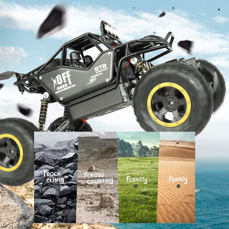 1:16 / 1:24 4WD RC Car with Led Lights Radio Remote Control Cars Buggy Off-Road Control Trucks for Children Toys