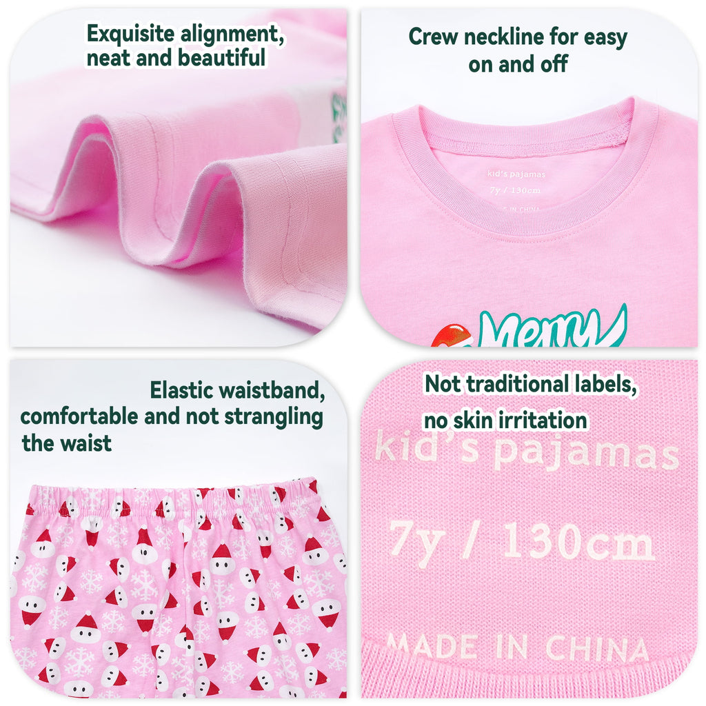 Boys Dinosaur Christmas Pajamas Toddler Kids Sleepwear Boys Girls Santa Claus Pajamas Winter Nightwear 2-12 Years