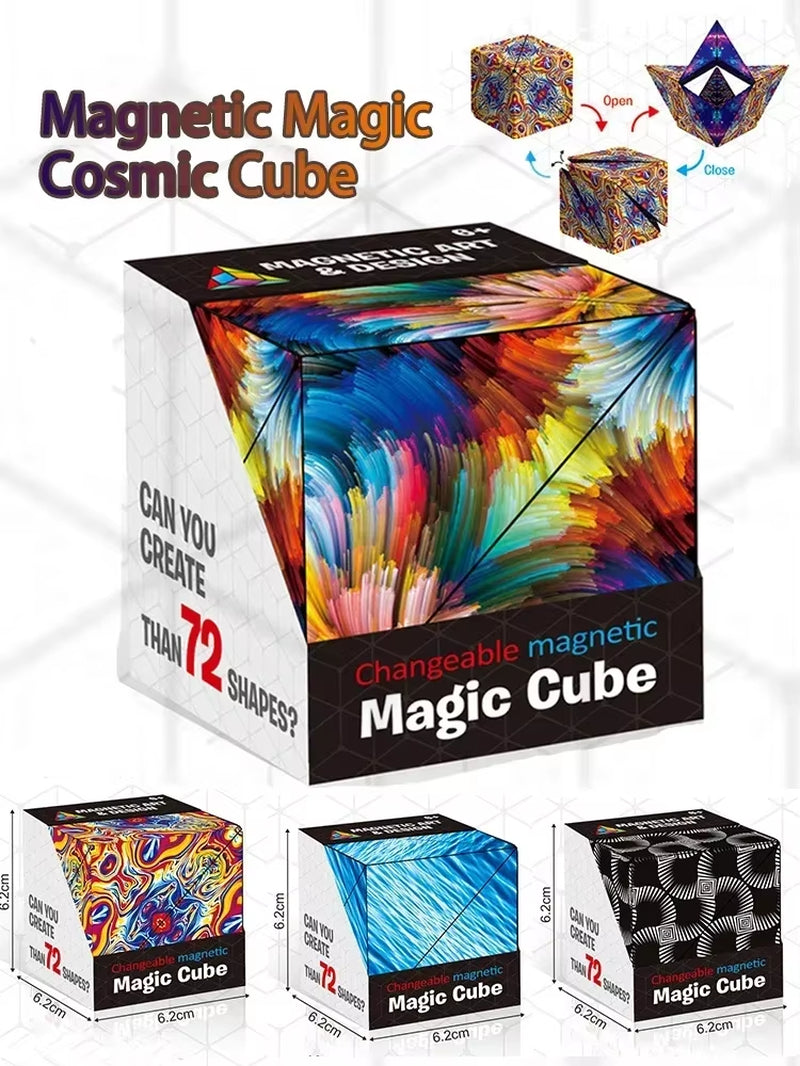 Shasibo Cube: Transformative Magnetic 3D Puzzle and Stress Relief Fidget Toy for Kids