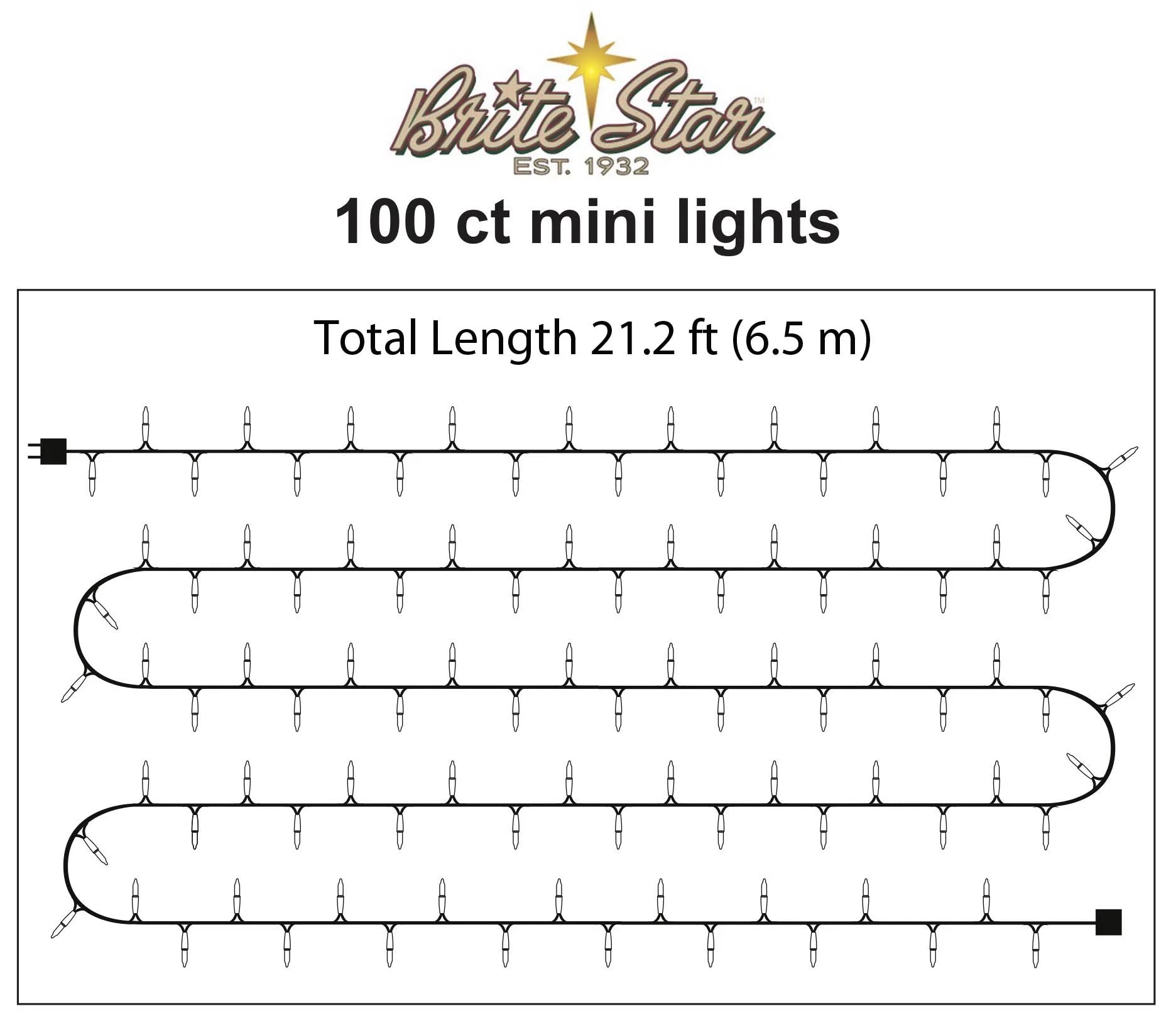 100 Count Mini String Christmas Lights, Red - 22 Feet Indoor/Outdoor Christmas Tree Lights with Green Wire