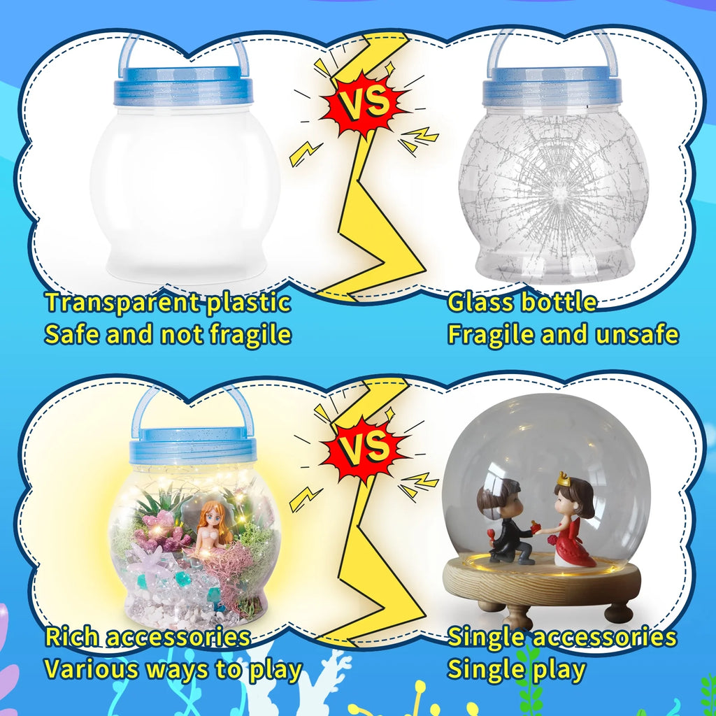 GIRLS MERMAID NIGHT LIGHT CRAFT KIT: AGES 5-12 