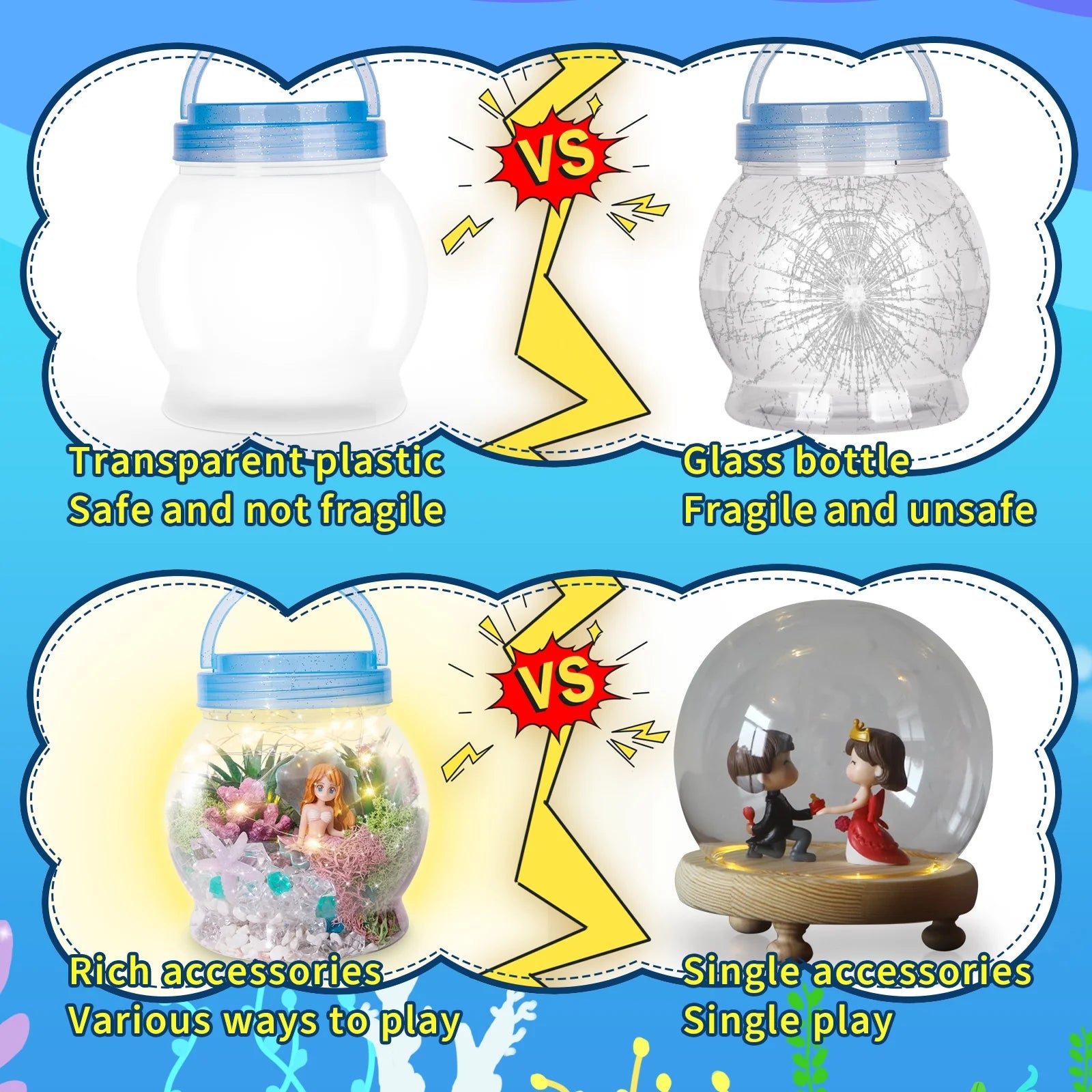 GIRLS MERMAID NIGHT LIGHT CRAFT KIT: AGES 5-12 