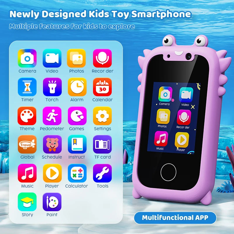 Kids Educational Smart Phone - Musical with Dual Camera & Touchscreen 