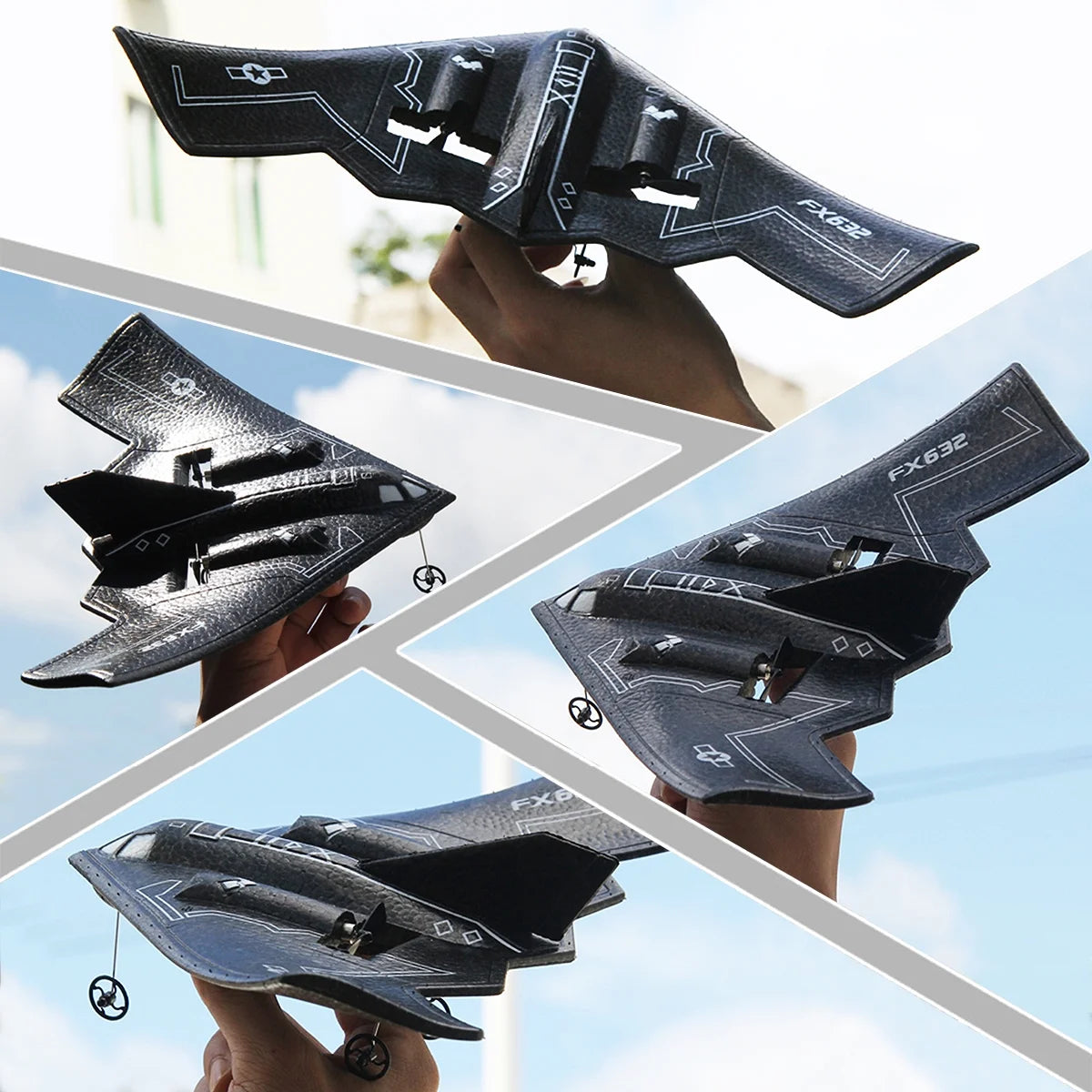 B2 Spirit Remote Control Plane - Ultimate RC Experience for Adults & Teens (Includes 2 Batteries)