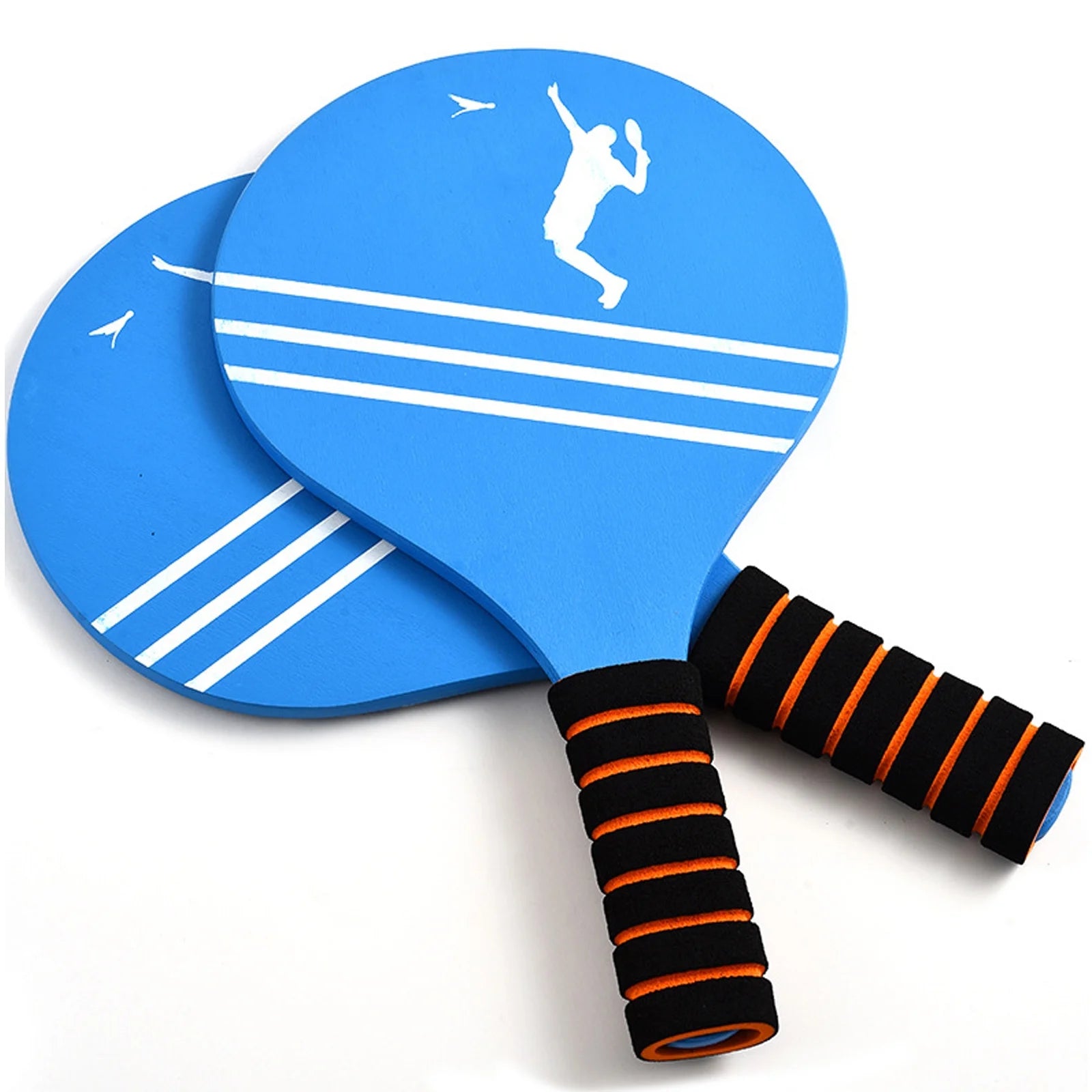 Badminton Set 4 Rackets, Paddle Ball Outdoor Games Activities Sports Toys, Perfect for Beach, Yard, Lawn, Camping, Great Gifts for Kids Teens Boys Adults and Family