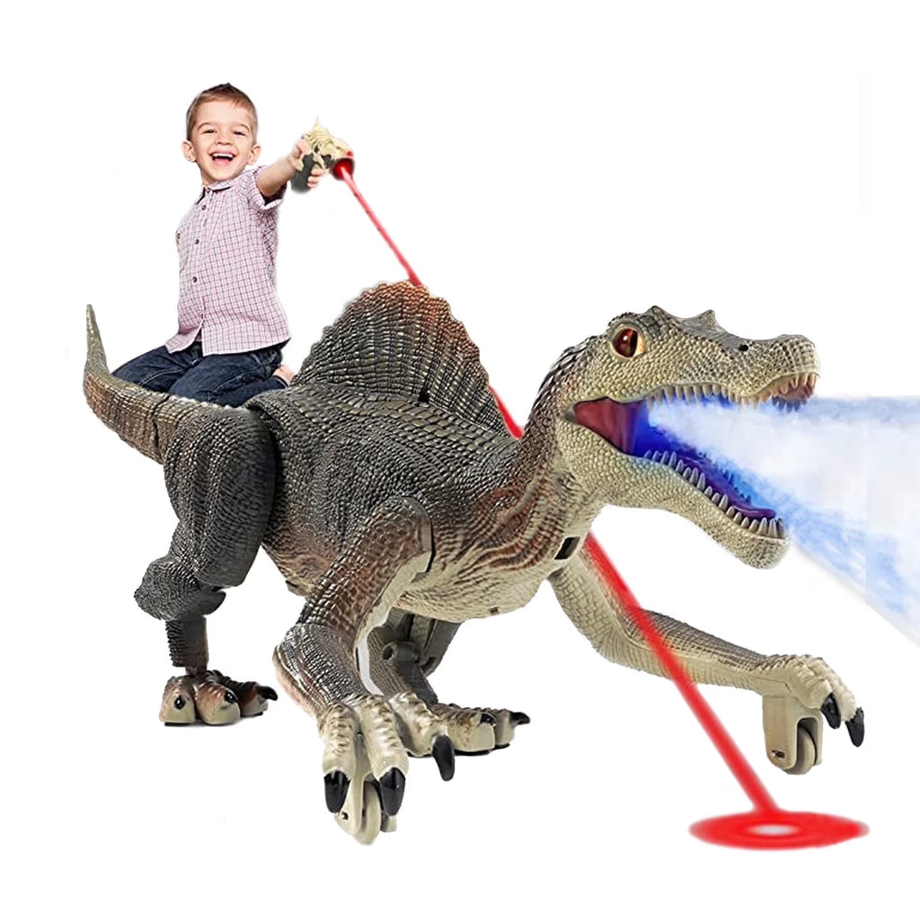Remote Control Roaring Dinosaur Toy - Interactive Walking & Spraying RC Robot for Kids Ages 3-8 - Perfect Birthday & Christmas Gift