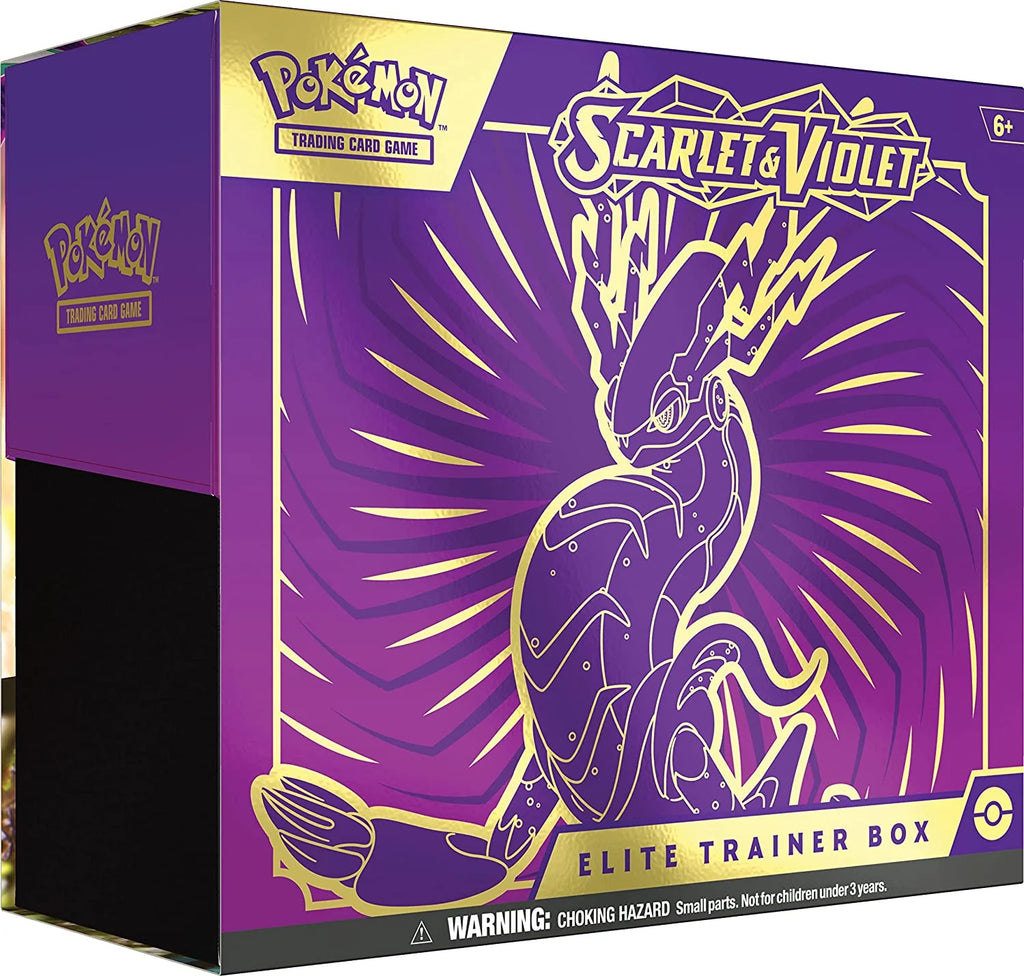 Trading Card Game: Scarlet & Violet Elite Trainer Box - Fun & Easy Gameplay in Red or Purple!