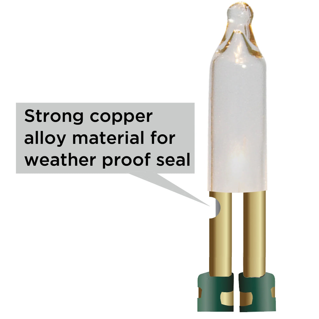 100 Count Mini String Christmas Lights, Multi - 22 Feet Indoor/Outdoor Christmas Tree Lights with White Wire (Set of 2)