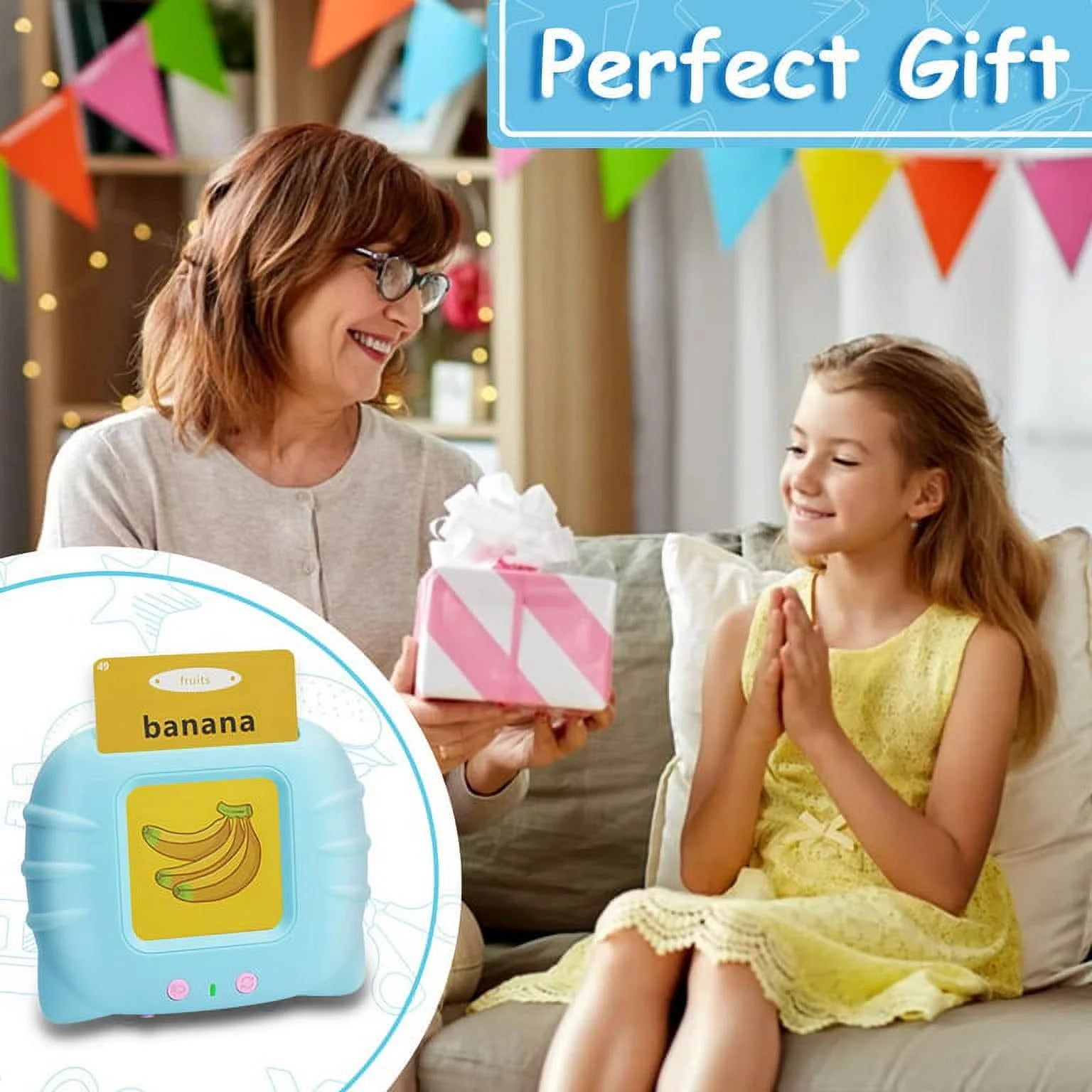 Engaging Talking Flash Cards for Speech Therapy - 224 Montessori Sight Words for Preschool Learning and Speech Development (Blue)