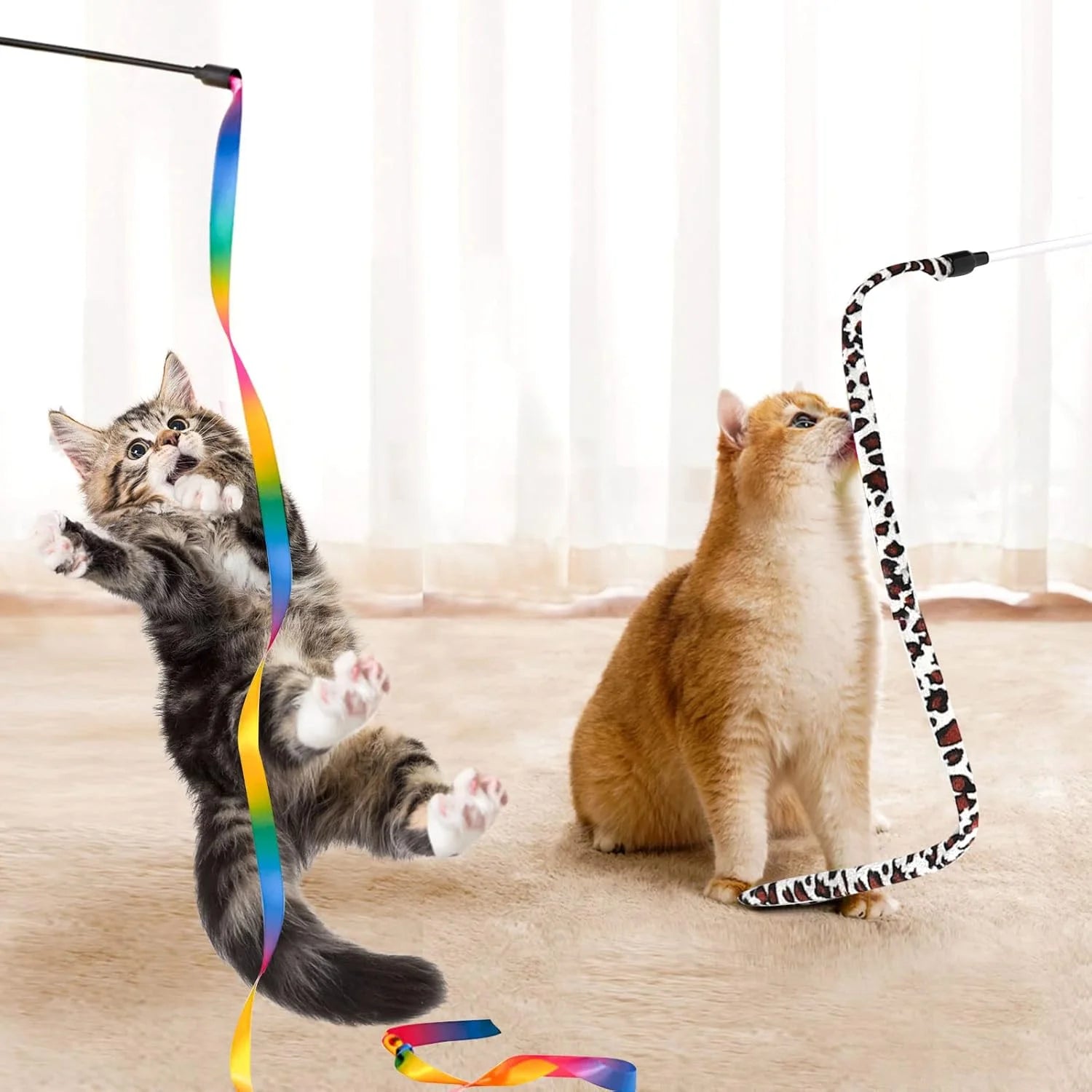 Ultimate 34-Piece Cat Toy Set - Interactive Tunnels, Wands & Catnip Teasers for Endless Fun!