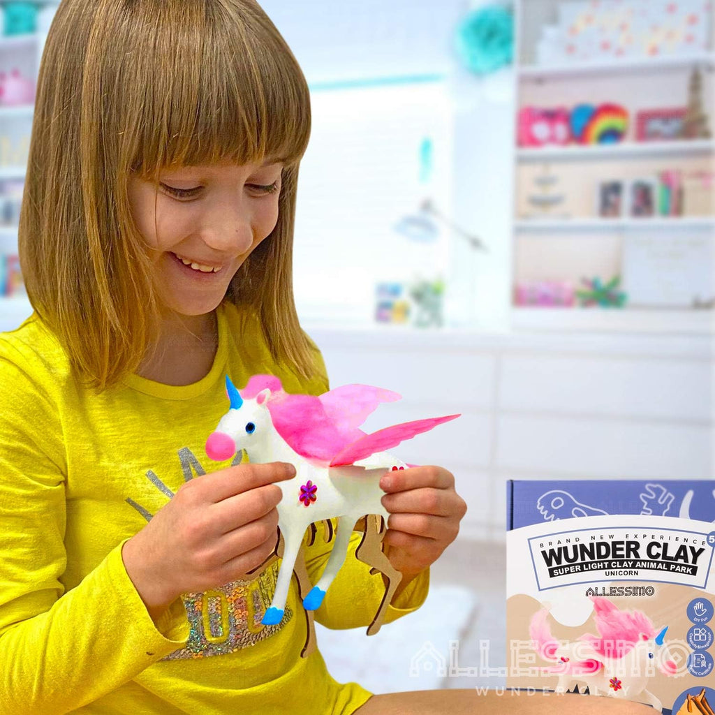 Wunderclay 3D Air-Dry Clay Puzzle Rabbit Kit for Children Ages 5 and Up - Jigsaw Assembly Activity