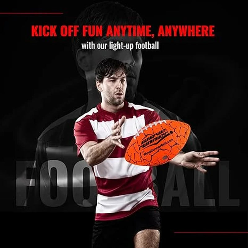 Glow in the Dark  Grip-It Football - Durable 10.35" Orange Fun!