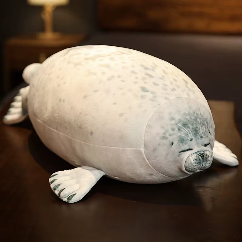Large 80Cm Seal Plush Toy Cute Lifelike Stuffed Marine Life Seal Soft Doll Kawaii Simulation Seal Pillow Kids Toys Birthday Gift