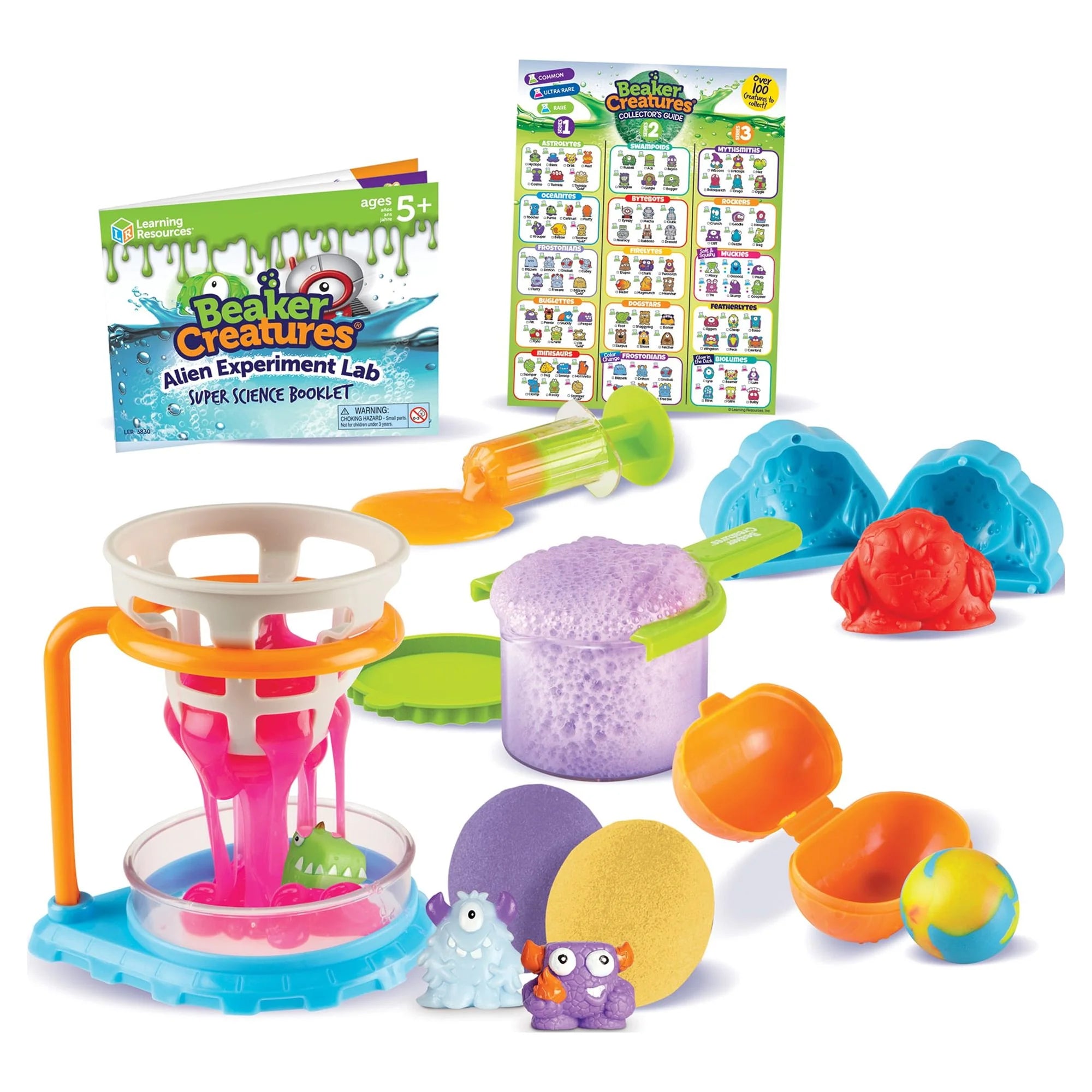 Beaker Creatures Alien Experiment Lab - 18-Piece Science Kit for Kids Ages 5+ - Fun STEM Learning Toys for Boys and Girls