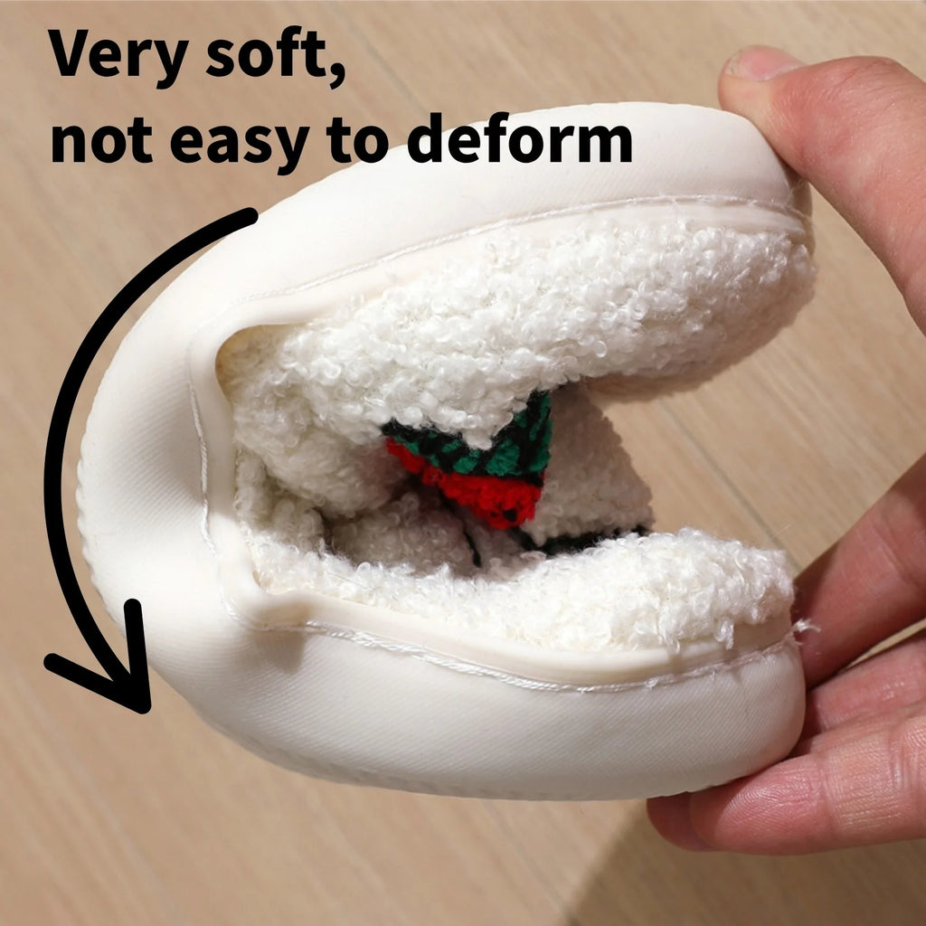 Adorable Ghost Plush Slippers for Halloween - Comfy Slip-On House Shoes for Men and Women