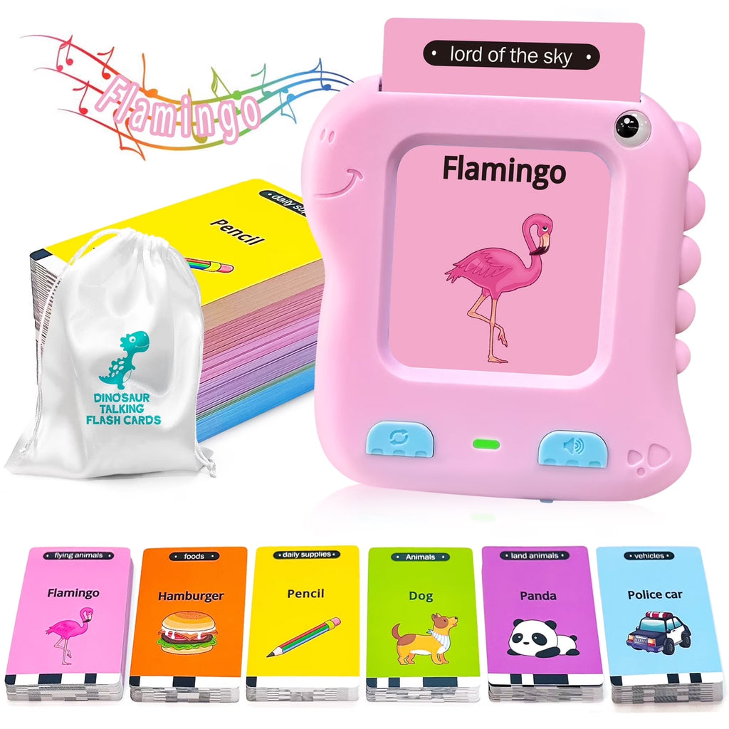 Interactive Talking Flash Cards - Fun Educational Learning Toy for Kids Aged 1-6, Perfect for Preschool and Montessori Learning!