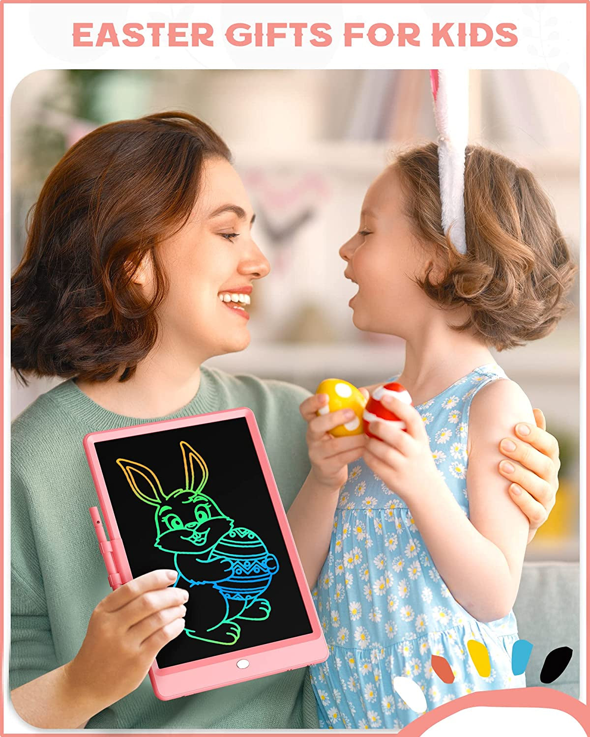 10-INCH LCD WRITING TABLET: AGES 3-8, DRAWING PAD AND DOODLE BOARD