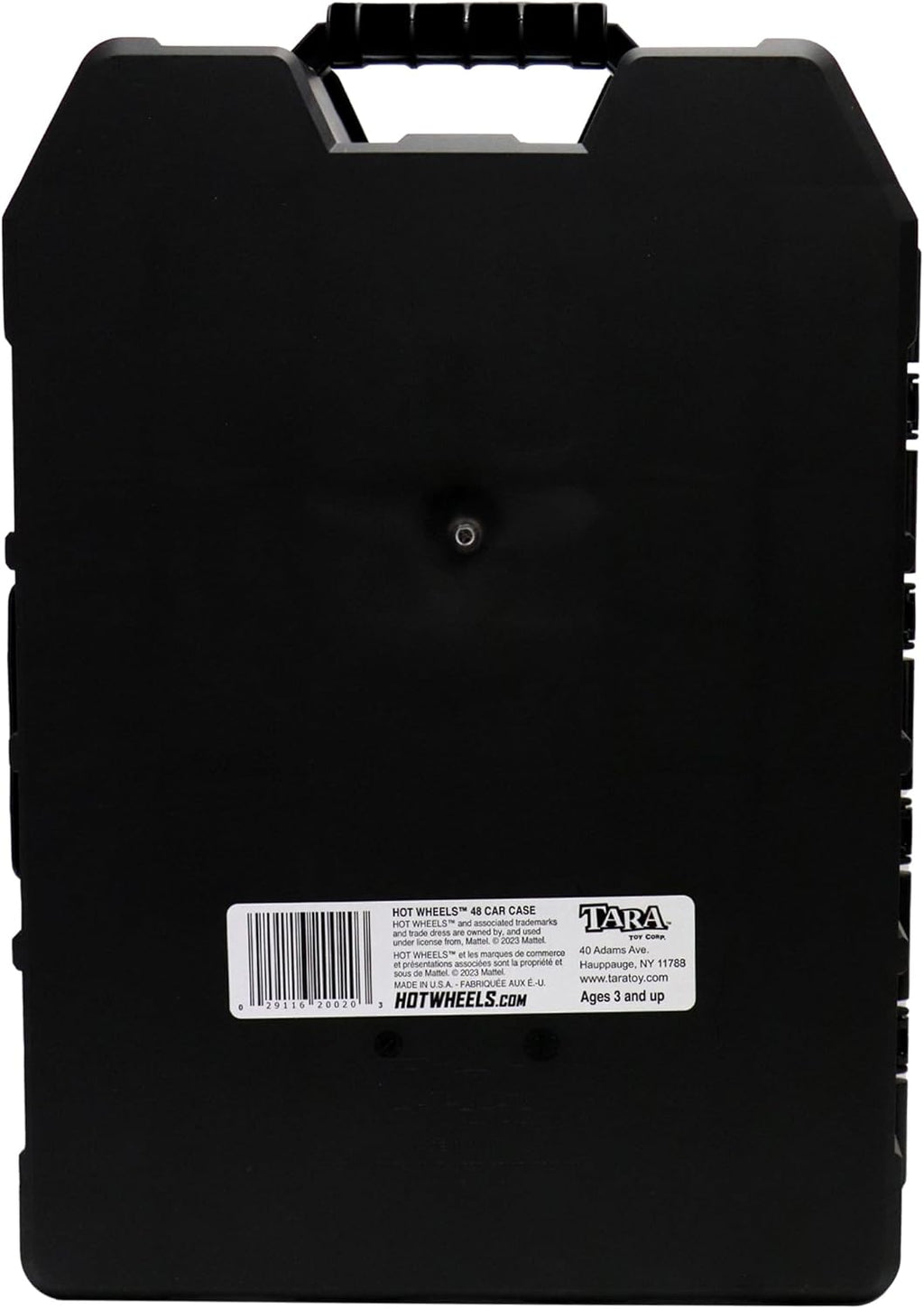 Hot Wheels 48-Car Storage Case - Sturdy Plastic Organizer with Handle for 1:64 Scale Die-Cast Toy Cars, Ideal for Travel and Display