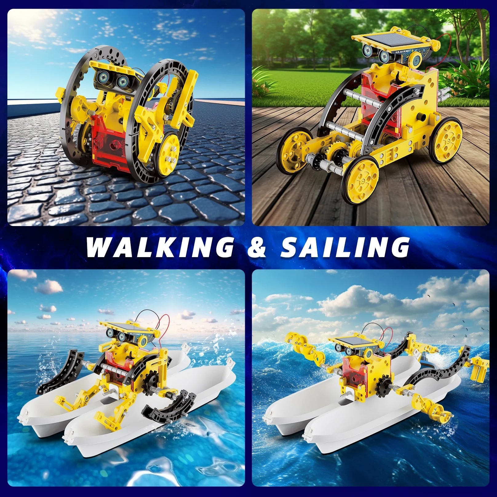 12-in-1 Solar Robot Kit for Children, STEM Educational Science Experiment Toy for Ages 8-12, Ideal Gift for Boys