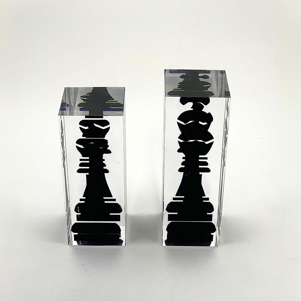 INFINITY LUCITE 17-INCH LUCITE CHESS SET