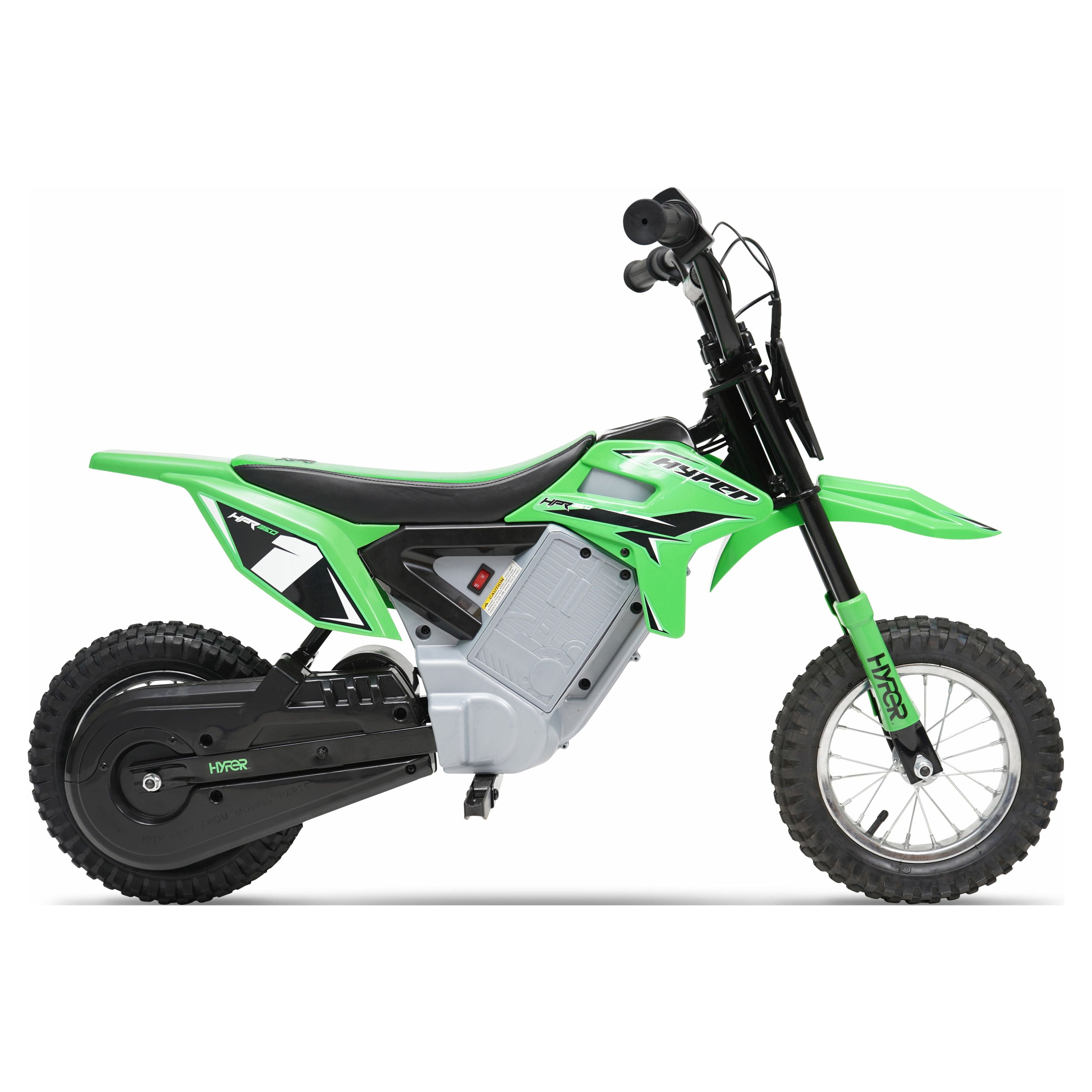 HPR 350 Green 24V Electric Dirt Bike for Kids - Thrilling Outdoor Adventure!