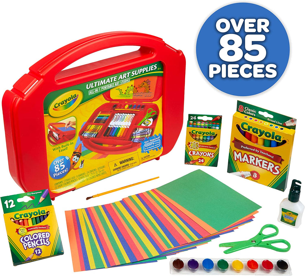 Premium Art Set with Easel for Children, 85-Piece Collection, Ideal Gift for Ages 4-7 [Amazon Exclusive]