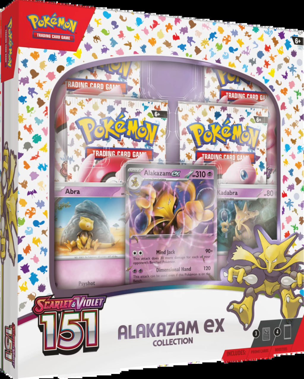 Scarlet & Violet 3.5 151 Collection: Alakazam Ex & 4 Booster Packs - Ultimate  TCG Experience!