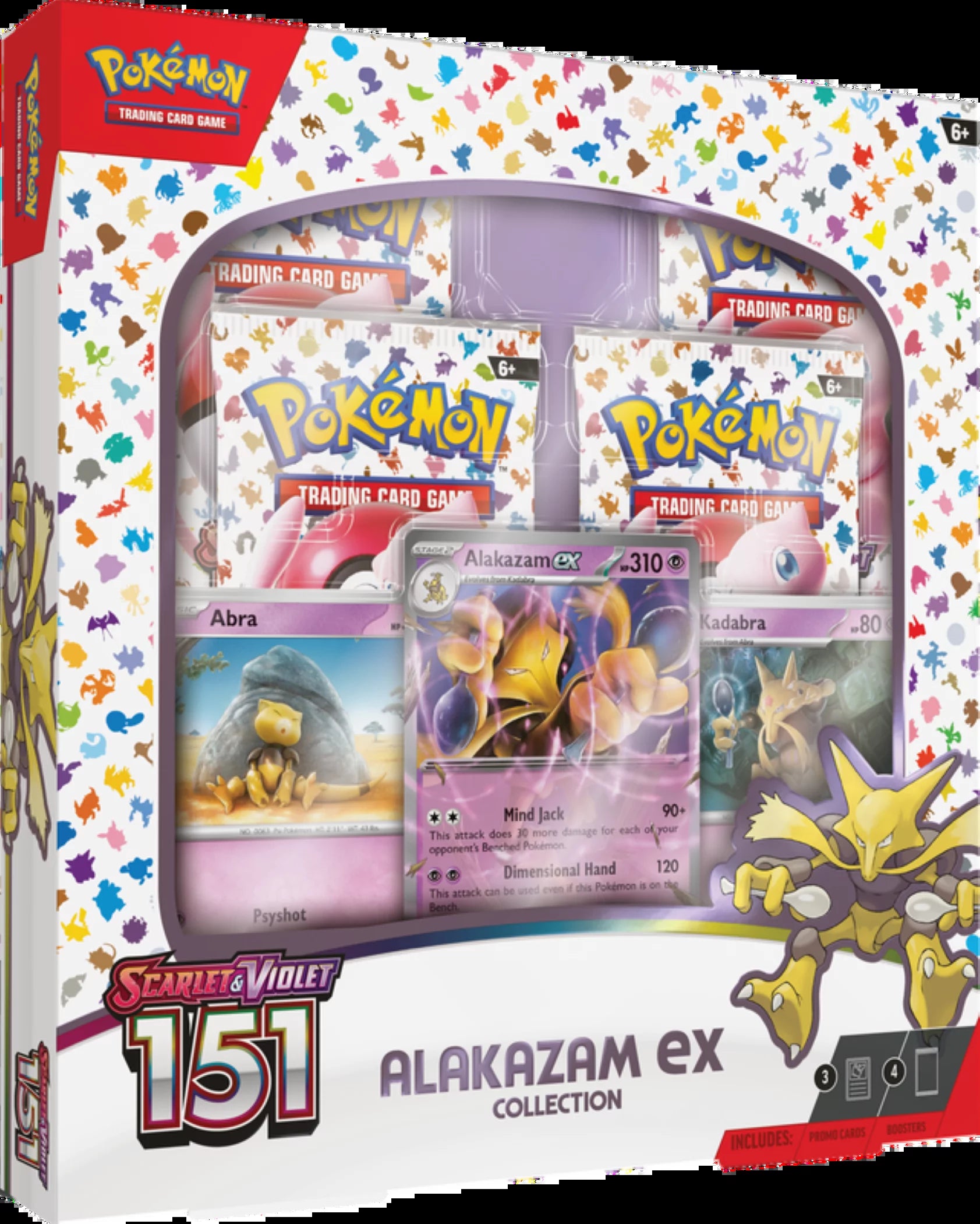 Scarlet & Violet 3.5 151 Collection: Alakazam Ex & 4 Booster Packs - Ultimate  TCG Experience!