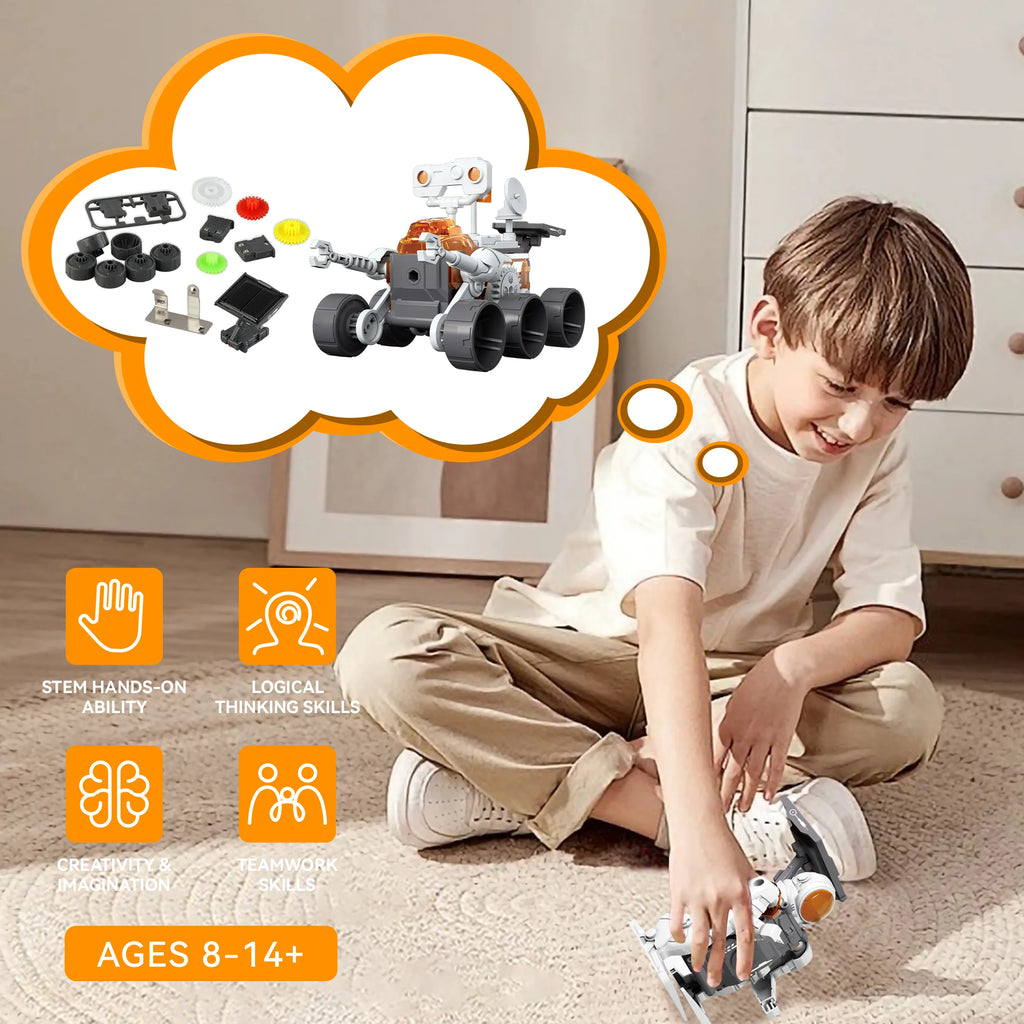 4-In-1 Solar Robot STEM Kits - Exciting DIY Space Projects for Kids Ages 8-16, Perfect Birthday Gift for Boys and Girls!