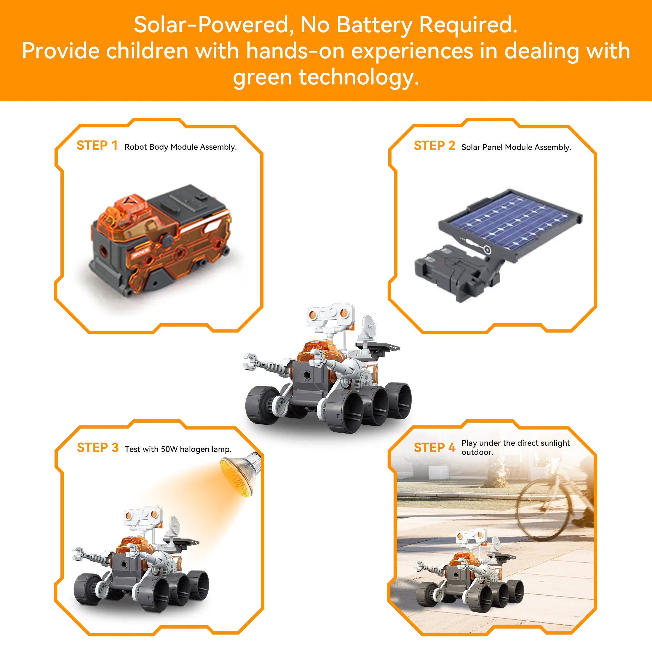4-In-1 Solar Robot STEM Kits - Exciting DIY Space Projects for Kids Ages 8-16, Perfect Birthday Gift for Boys and Girls!