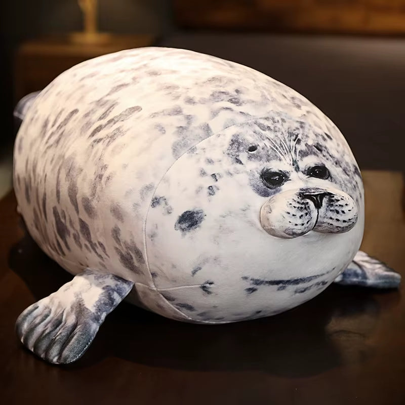Large 80Cm Seal Plush Toy Cute Lifelike Stuffed Marine Life Seal Soft Doll Kawaii Simulation Seal Pillow Kids Toys Birthday Gift